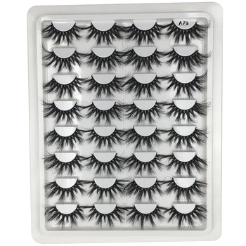 

16 Pairs / Pack 25mm Lashes Mink Eyelashes Wholesale Bulk Dramatic Long Mix Fake Eyelash Extension Makeup 3D Mink Lashes