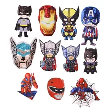 1 шт., Супергерой, значок с блестками, вышитые железные нашивки для одежды, сделай сам, полосатая одежда, лоскутные наклейки, значки на заказ