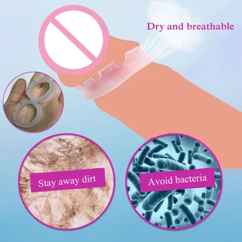 2PCS Reusable Foreskin Correction Ring Cock Ring Foreskin Repair Ring Penis Delay Ejaculation Sex Toys for Men Glans Ring 5