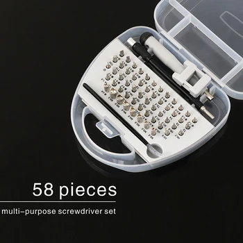

58 in 1 Screwdriver Set Mini Precision Screwdriver Multi Computer PC Mobile Phone Device Repair Hand Home Tools Star square PH2