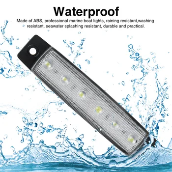 

10pcs Driving Signal Lamp Universal Easy Install Safety 6 Leds Cockpit Decoration Truck Car Marine Boat Side Marker Waterproof