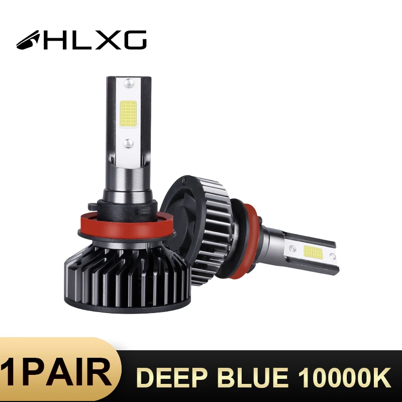 2 шт. HLXG H8 светодиодный противотуманный фонарь Авто Лампа 50 Вт 12 В 10000LM Cob чипы
