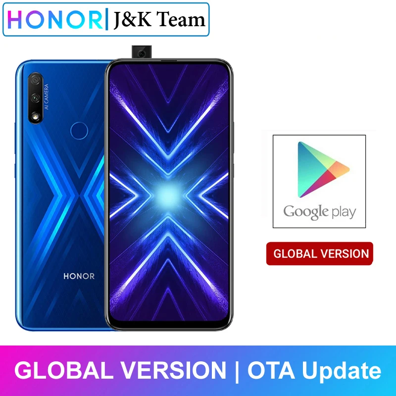  Honor 9X 4 Гб 128 Гб Смартфон глобальная версия 48MP dual caemra мобильный телефон аккумулятор 4000 мАч 6,59 дюйма 