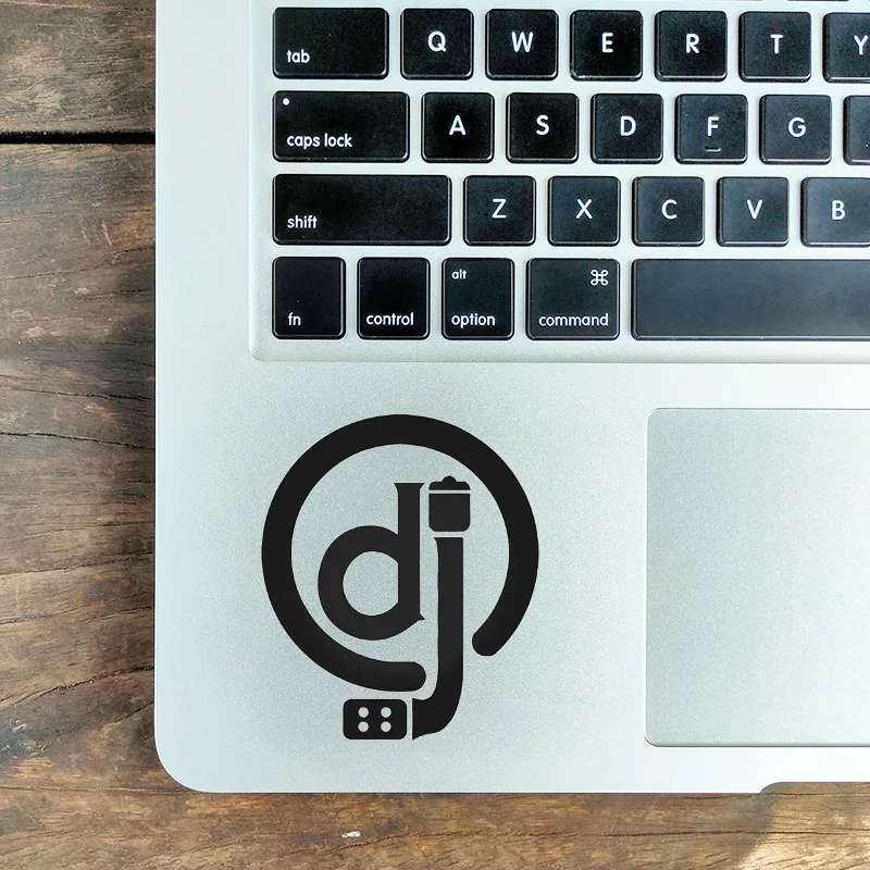 Dj Giradischi Music Symbol Laptop Sticker Per Macbook Air Pro 16 "Retina 11 12 13 15 Pollici Mac Book Vinyl Notebook Trackpad Decal