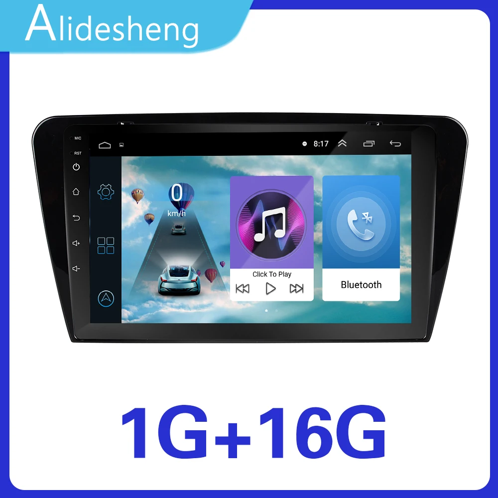 Skoda-2015-2016-1G 2 din Android 2.5D Quad Core Car DVD player for Skoda Volkswagen Octavia Audio GPS Radio Steering-Wheel car multimedia player BT - Цвет: Skoda-2015-2016-1G
