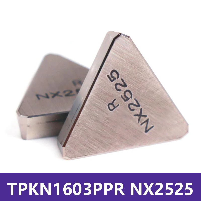 Original 10pcs Insert TPKN1603PPR NX2525 TPKN1603 PPR TPKN 1603 Lathe Cutter Turning Tool Carbide Inserts CNC | Инструменты