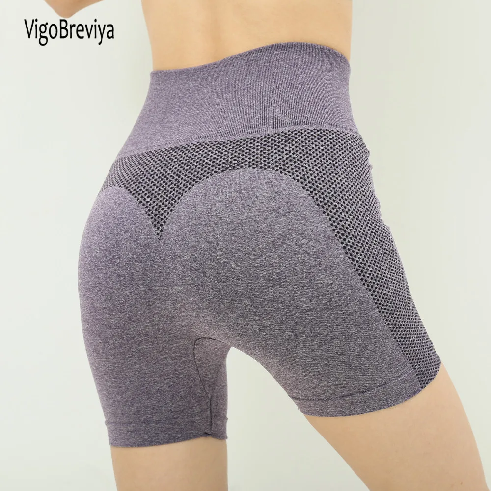 

VigoBreviya Sexy High Waist Seamless Sport Shorts Women Push Up Gym Workout Yoga Leggings Cutton Exercise Short Pants Leggins