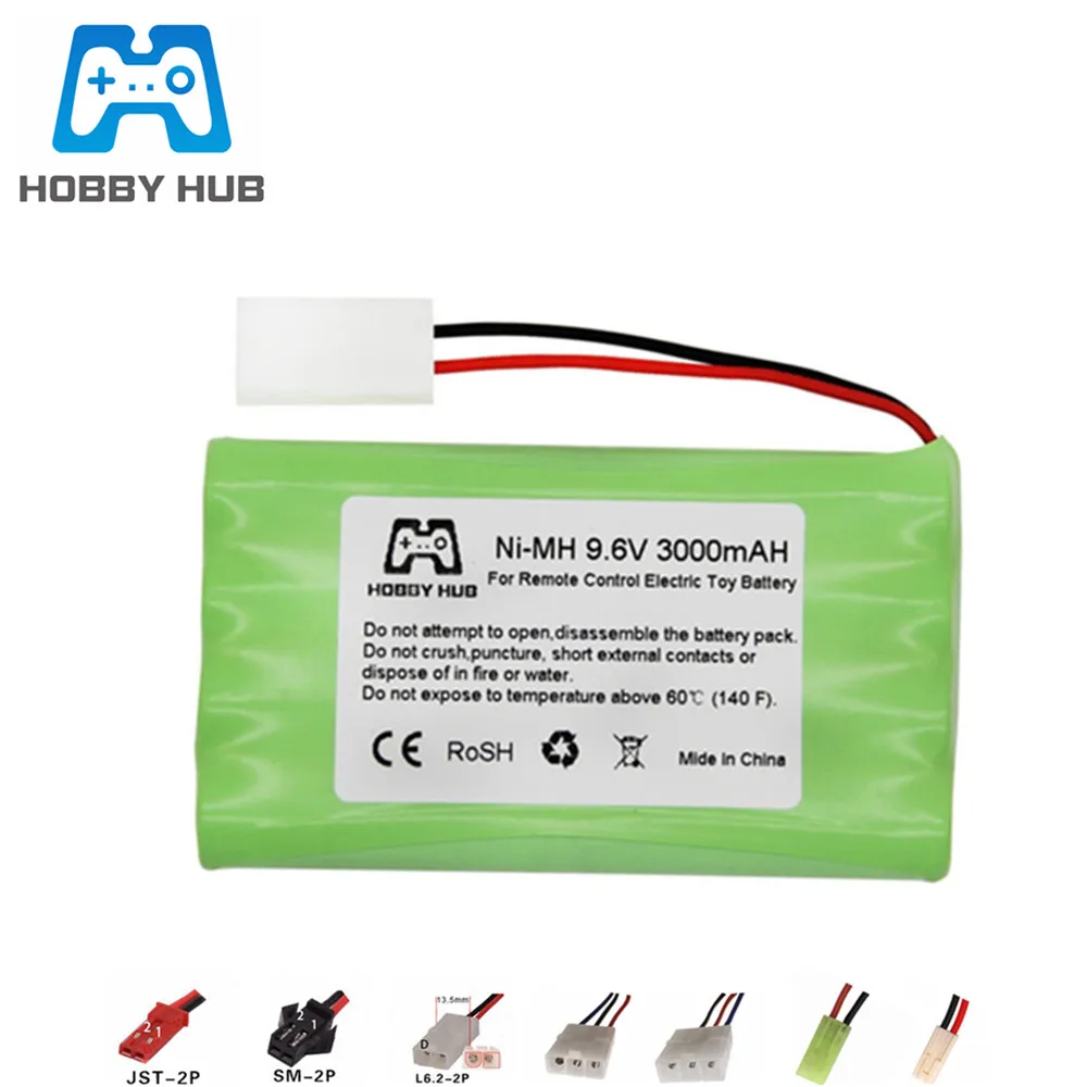 9.6 V 3000 Mah Nimh Batteria Per I Giocattoli Di Rc Auto Barca Pistola Serbatoi Treni Robot Ni-Mh Aa 9.6 V 2400Mah Batteria Ricaricabile