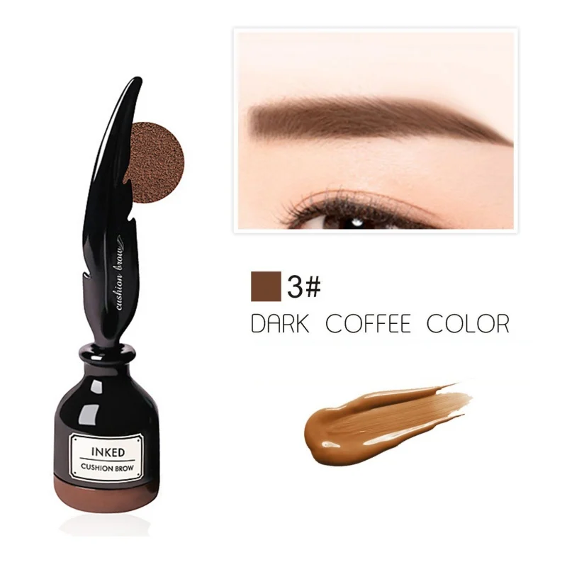 Воздушная подушка крем для бровей водонепроницаемый, влагостойкая окрашивание бровей жидкая подводка для бровей карандаш для бровей стойкая пудра Новинка