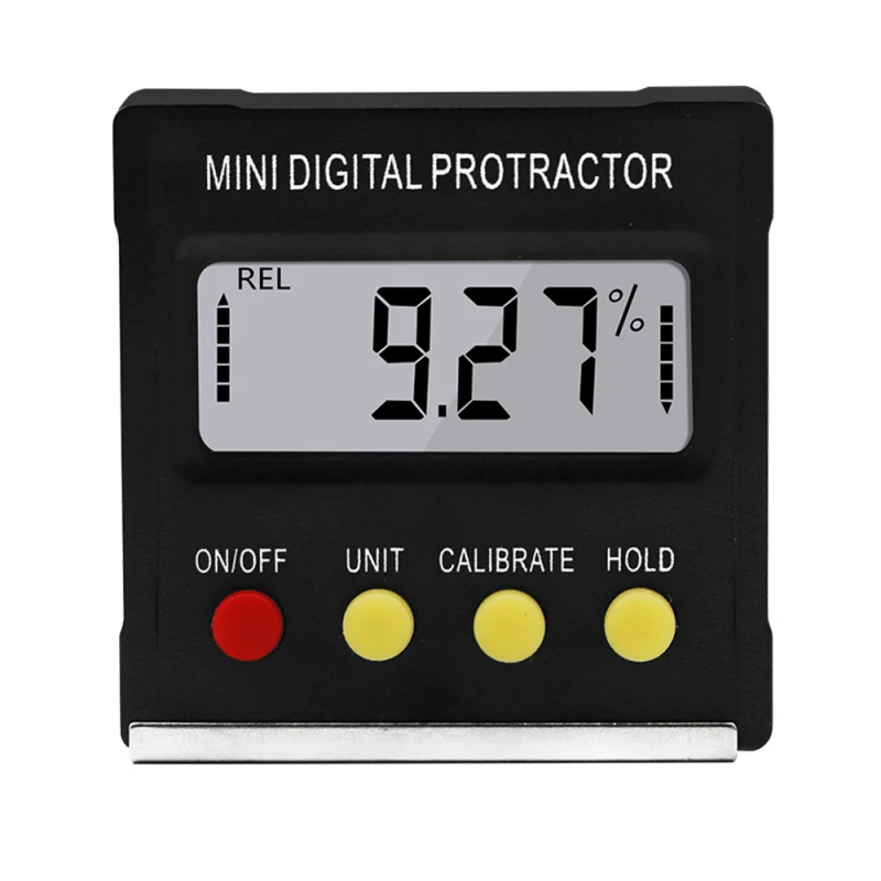 

360 Degree Mini Digital Protractor Inclinometer Multifunctional Display Level Meter for Woodwork Industry Magnet Measuring Tool