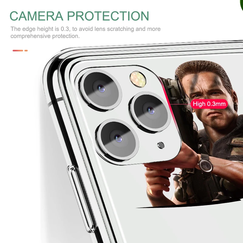 Арнольд Шварценеггер фильм плакат чехол для телефона для iPhone 11 Pro max прозрачный мягкий чехол для iPhone 11 чехол