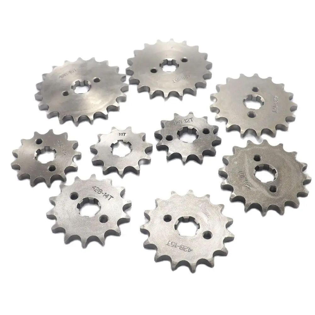 428# 17mm 10T-19T Front Engine Sprocket For KAYO BSE SSR SDG Dirt Pit Bike ATV Quad Go Kart Moped Buggy Scooter Motorcycle