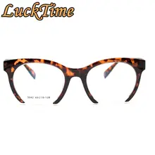 LuckTime, модные женские очки, оправа, повседневные, Ретро стиль, половина оправа, очки для близорукости, оправа для счастливого времени, оправы для оптических очков#5042