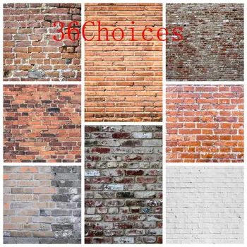 

Laeacco Brick Wall Photography Backdrops Photo Booth Grunge Backgrounds for Photographers Studio Vinyl Photocall Floors