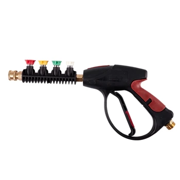 

High Pressure Cleaning Gun, 3000 PSI, with 4 Color Pressure Washer Nozzle