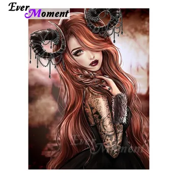 

Ever Moment Diamond Painting Kits Girl Capricorn Full Square Resin Drills Diamond Embroidery Mosaic Hobby Crafts Art Decor 4Y315