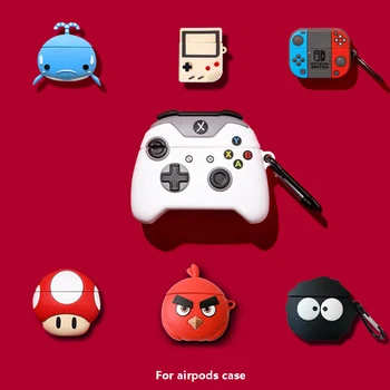 

Protective Cute silicone for airpods case pro animal for airpod case whale game fanda earphone cover for apple buletooth cases