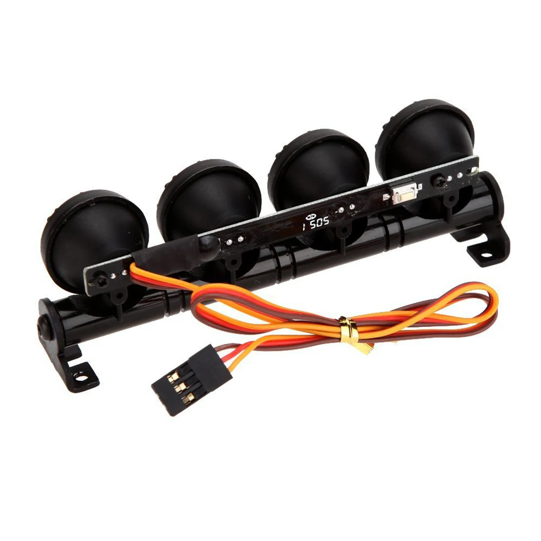 Multi-Function Bright Lamp Roof Light Bar With 4 Spotlights And Screws For 1:8/1:10 RC Off-Road Vehicle Climbing Car