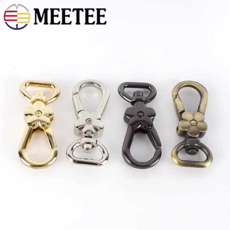 10/30 шт Meetee 44*12 мм металлическая сумка с карабином Пряжка для собаки пряжка ремня