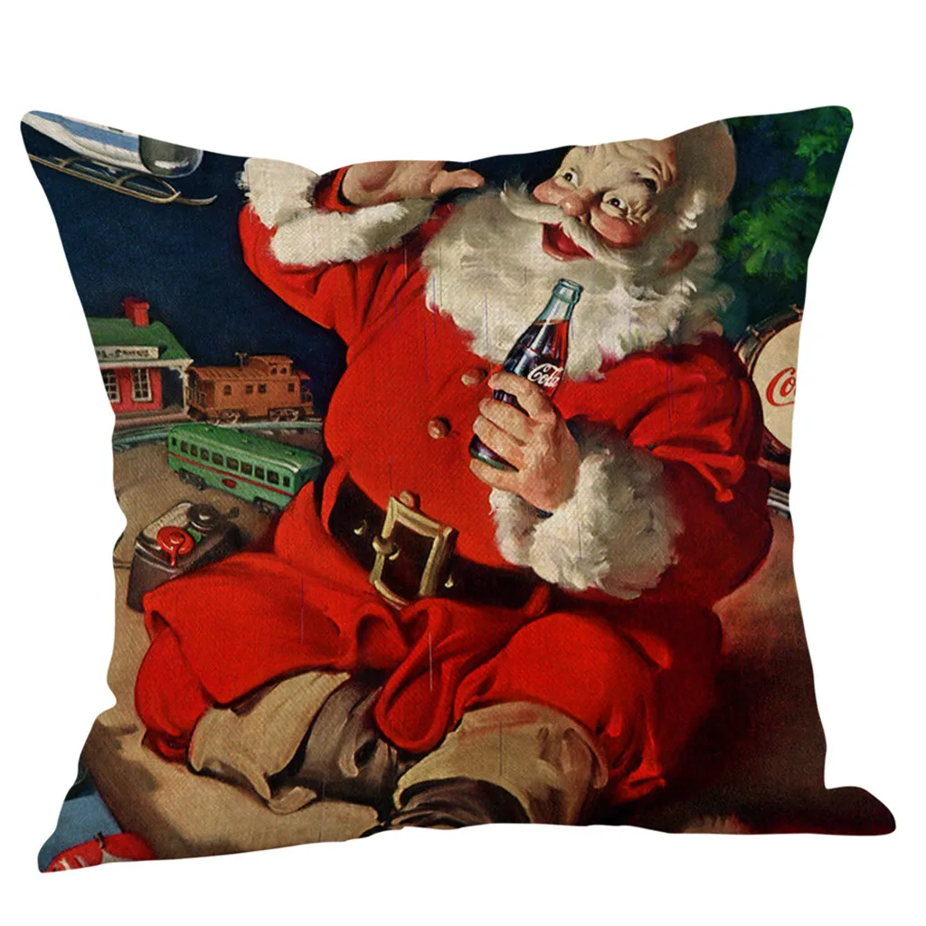 Новая мода наволочка Vogue Merry Christmas наволочки для подушек из хлопка и льна наволочки для диванных подушек домашний декор Yastik Kilifi