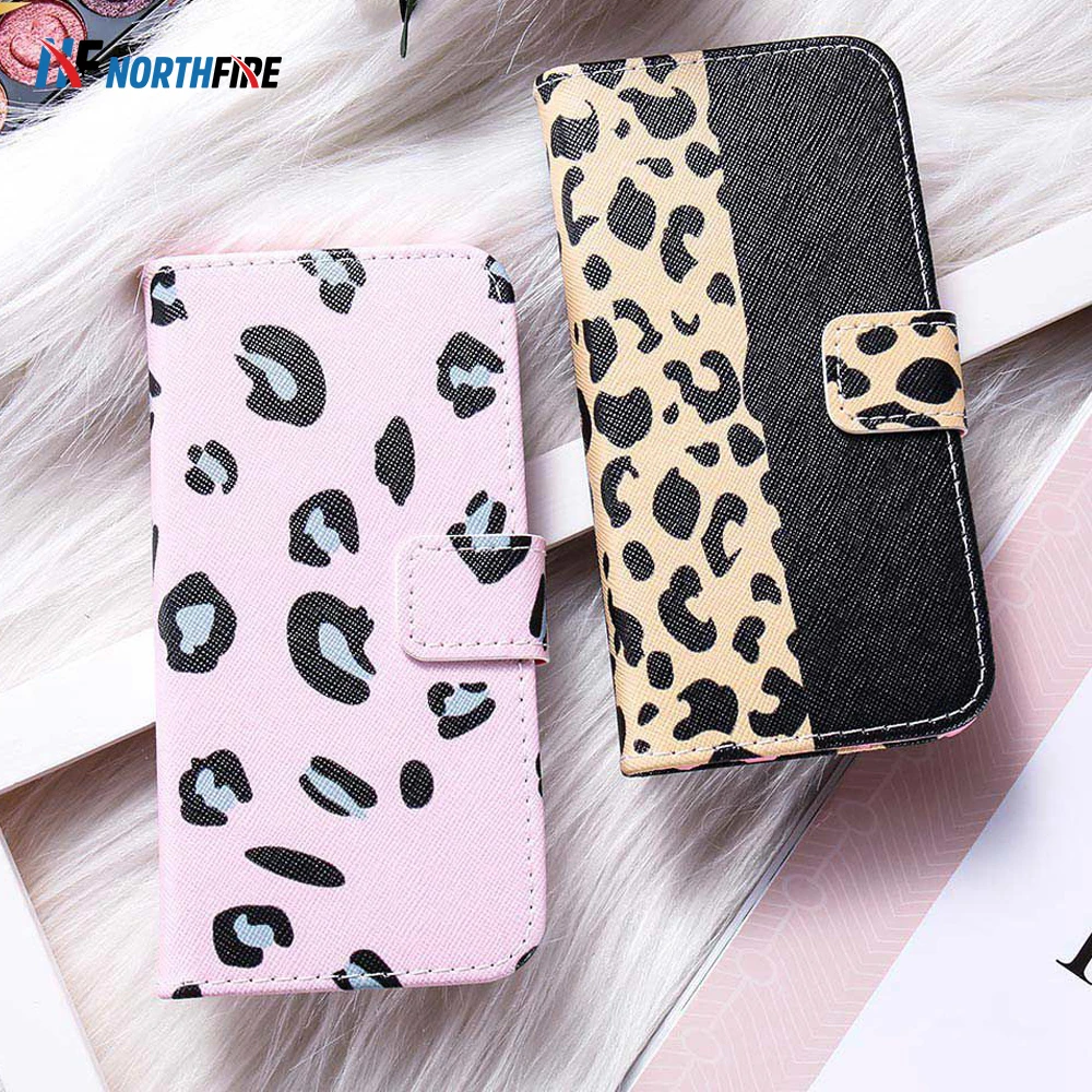 

Sexy Leopard Wallet Phone Case For Samsung J2 J3 J4 J5 J6 J7 J8 (2018) Leather Cover Card Holder Coque Case Funda Fashion Women