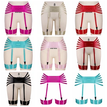 

Women Body Harness Garter Stockings Suspender Belt Pastel Goth Sexy Lingerie Women Plus Size Elastic Party Rave Dance Cage Waist