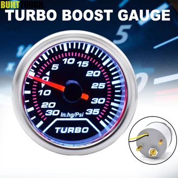 

2" 52mm Universal Auto Car Truck Turbo Boost Gauge Meter Pressure Vacuum 0-35 PSI White Led Digital 12V For Gauge pod