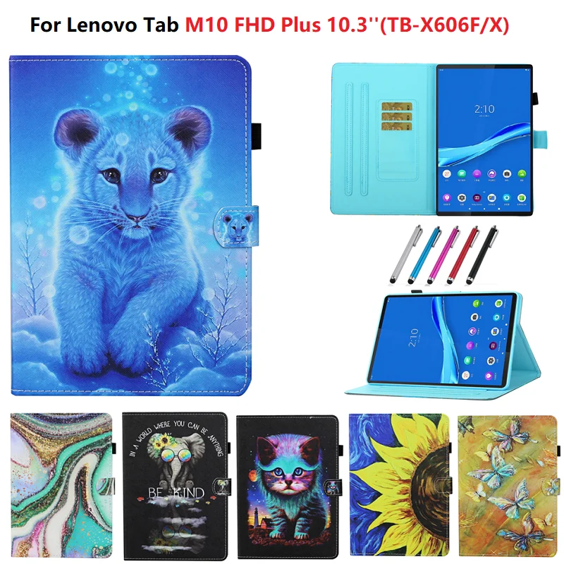 Чехол для планшета Lenovo TAB M10 Plus 10 3 дюйма 2020 ТБ X606 X606F M10Plus|Чехлы планшетов и