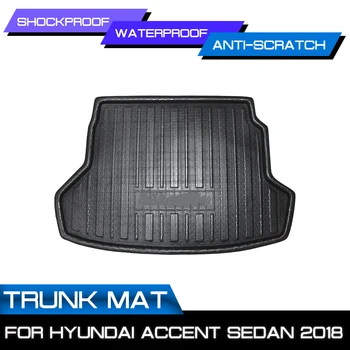 

Car Rear Trunk Anti-mud Cover Floor Mat Carpet For Hyundai Accent Sedan 2018