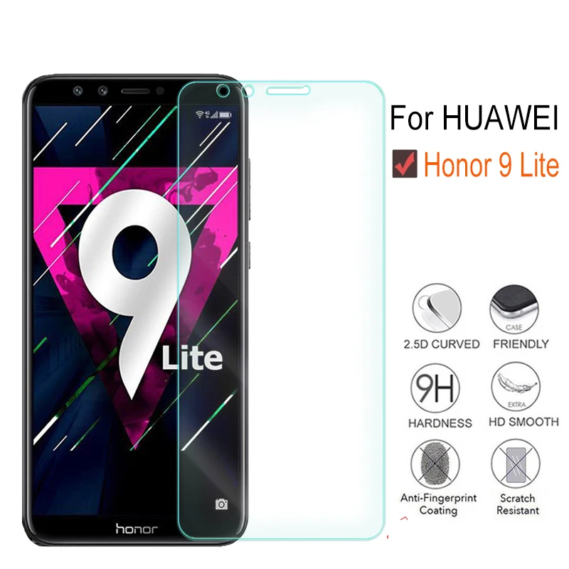 9H Tempered Glass for Huawei Honor 9 Lite 5.65&quot LLD-L31 GLASS Protective Film Screen Protector cover | Мобильные телефоны и