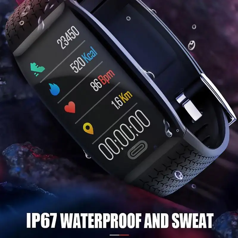 S2 Смарт-браслет Bluetooth фитнес-трекер поддержка сердечного ритма экран регулировка яркости монитор спортивные часы