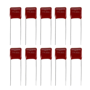 

10pcs 400V334J 0.33UF 10mm 400V 330NF 334 CBB Polypropylene Film Capacitor Accessory