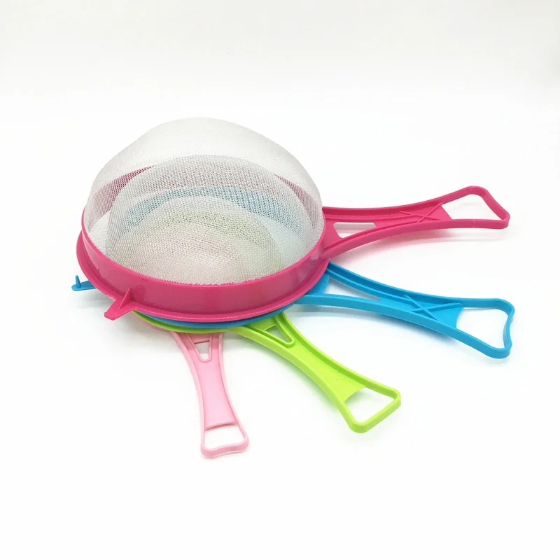 Plastic Fine Mesh Strainer Colander Flour Sieve With Handle Juice Tea Strainer Tool Kitchen Tools Accessories 4Pcs/Set Plastic Fine Mesh Strainer Colander Flour Sieve With Handle Juice Tea Strainer Tool Kitchen Tools Accessories 4Pcs/Set