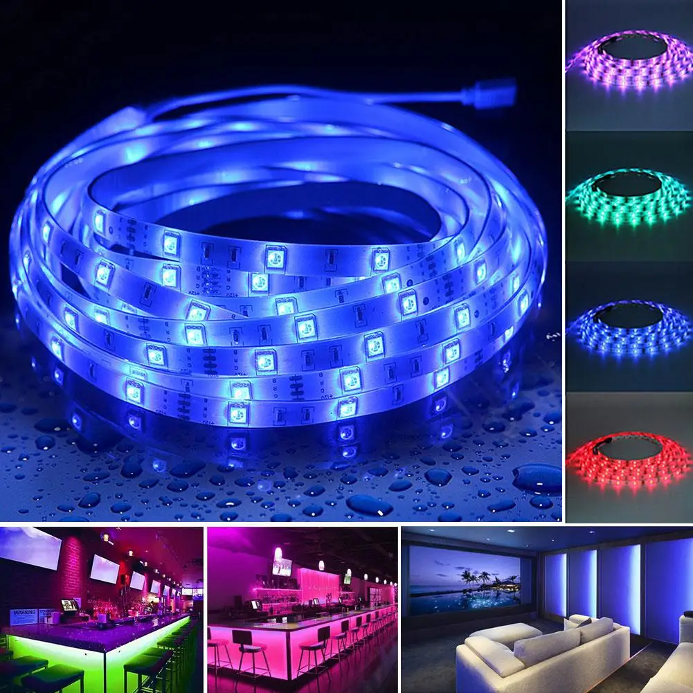 

KEY-WIN Colorful RGB LED Light String Voice Control Waterproof Timing Lamp Strip