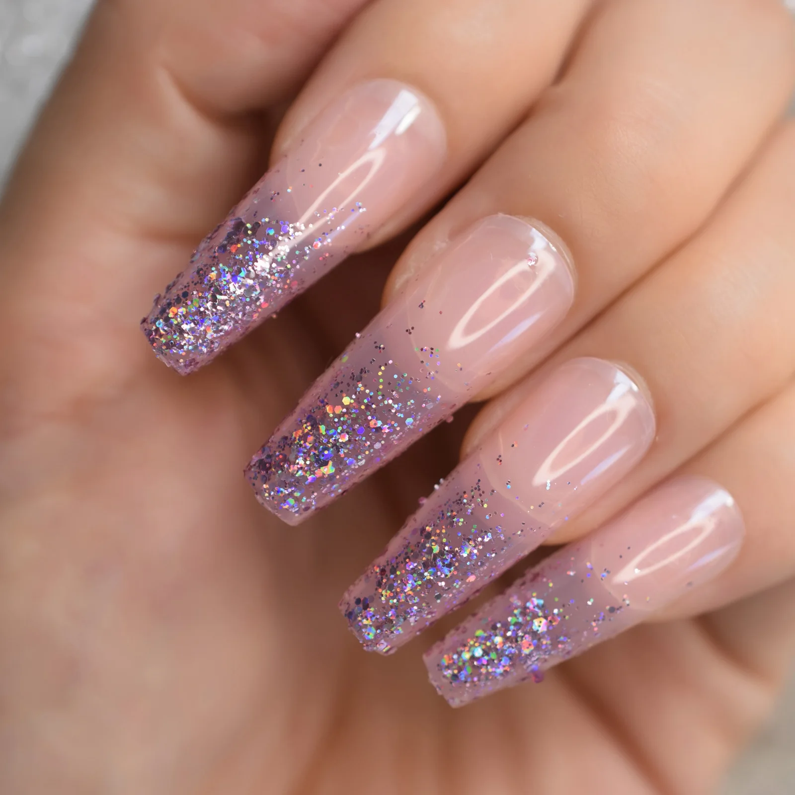 Глиттер ногти