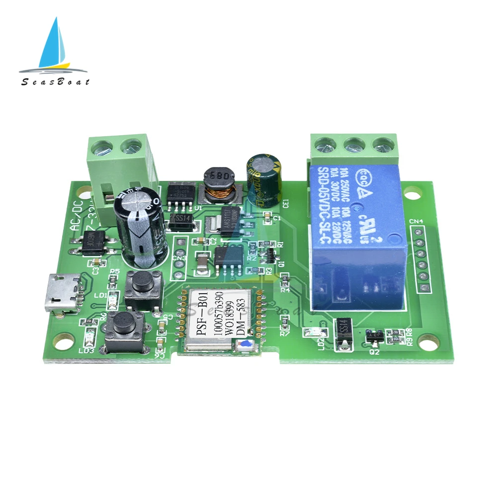 Description Picture 6 of itemDC5V DC12V Wifi Relay Module for eWeLink APP Remote Control Self-lock Wireless Delay Relay for Smart Intelligent Home Switch