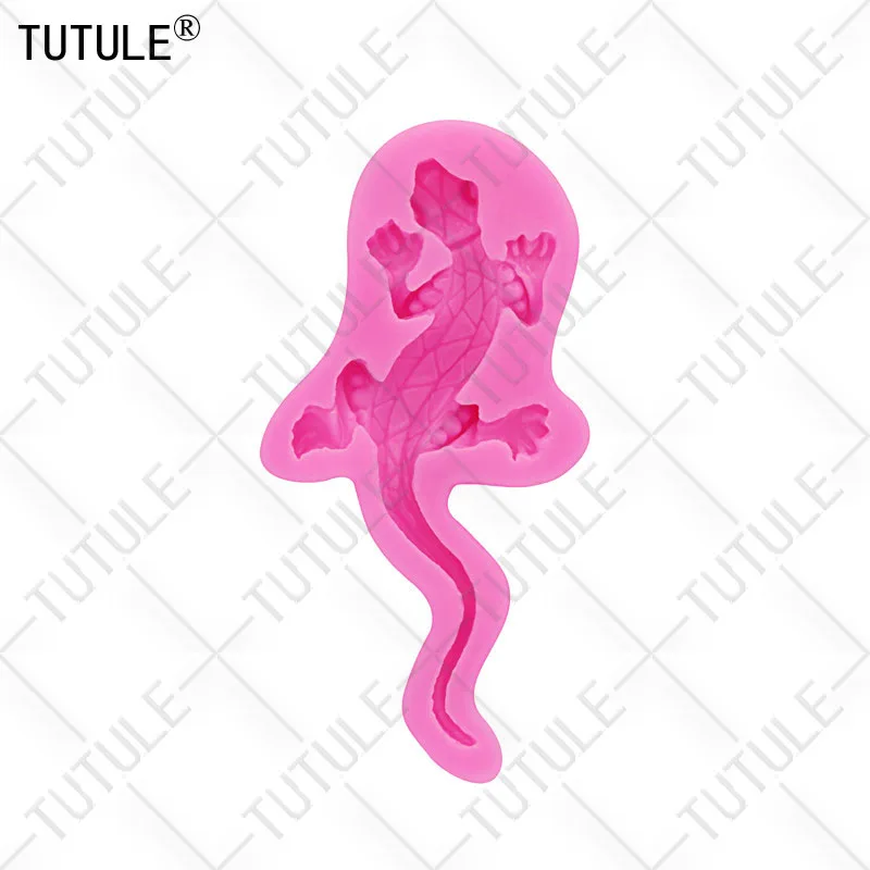 Gadgets - gecko Eidechse Flexible Silikon Form Polymer Tone, Lebensmittel Sicher, Fondant, Schokolade, Zucker Kunst, candy, Gum Paste-Form – Detail 7