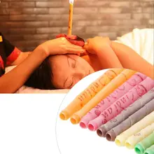 2 шт./пара 2 шт./пара труба индийский Coning ухо свечи восковые с Пластик единый разъем удаления ушной раковины очиститель фруктовый аромат для здоровья