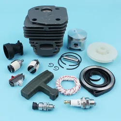 Kit de Piston cylindre à grand alésage plaqué nikail 45mm, poulie de recul de décompression pour Husqvarna 353 350 351 346 XP 345 340 