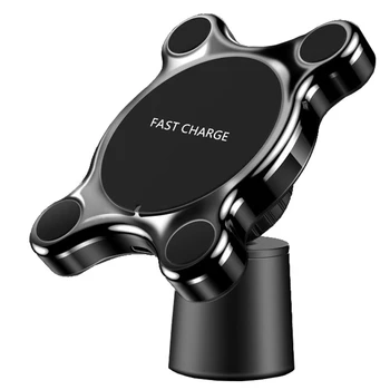 

N18 net Car Wireless Charger Phone Holder Qi Wireless Fast Car Charger for iPhone 11 XR XS for Samsung S9 S8 Note 9