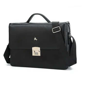 

2020 Men's Box Bags Business Handbag Password 13 Inch Lock Briefcase Shoulder Slanting Tide Laptop Bag For Macbook Air 13 Case