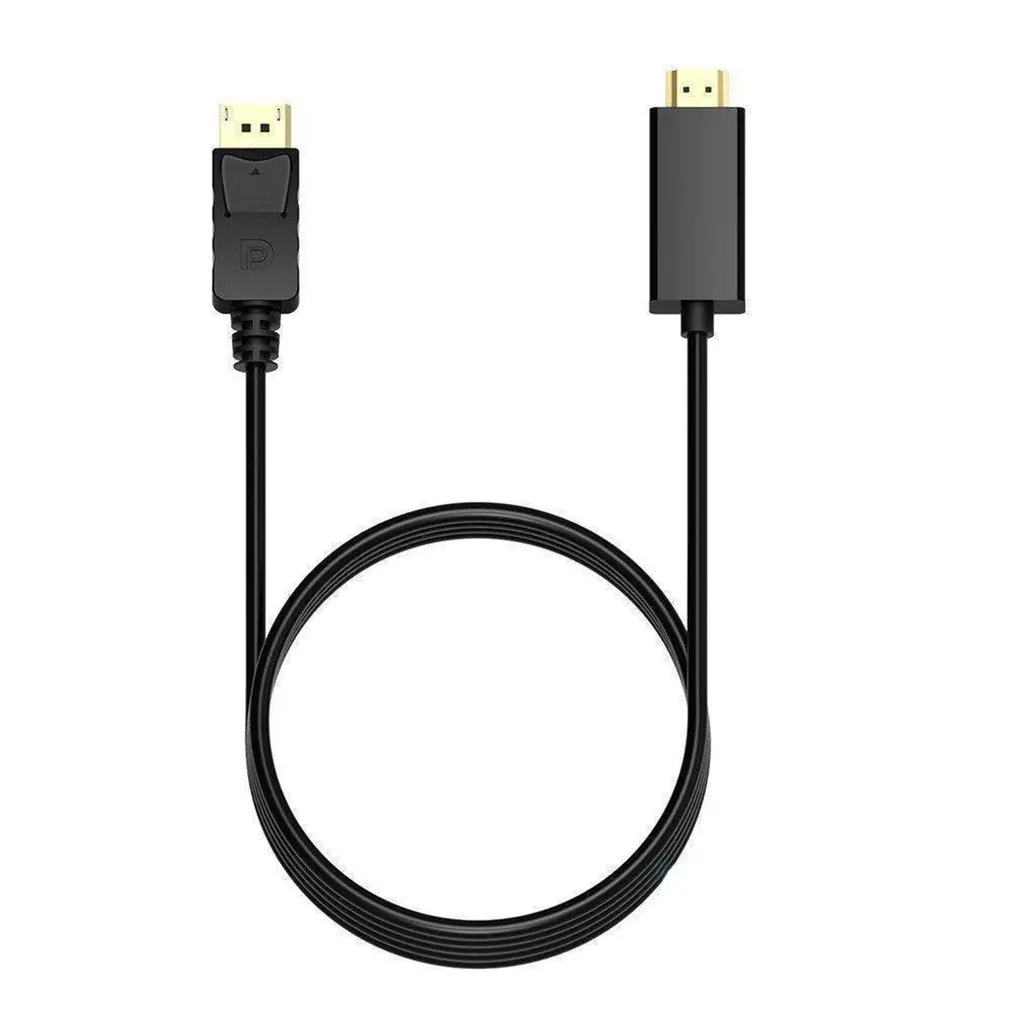 1,8 м Дисплей порт мужской DP к HDMI Мужской кабель адаптер конвертер 4 к ноутбук ПК Ноутбук HD ТВ кабель конвертер