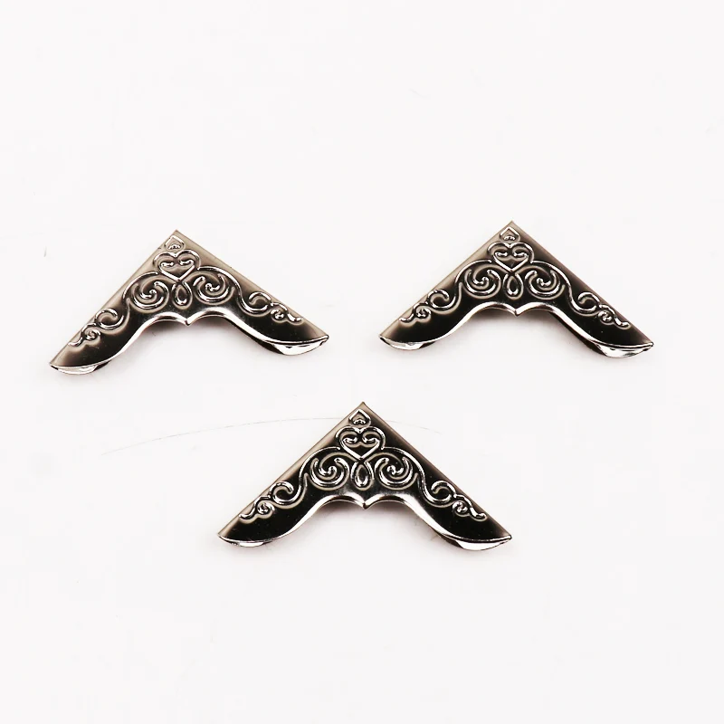 40pcs practical metal bronze Book Scrapbooking Album Menu Folder Corner Protectors Corner For Photo Album DIY