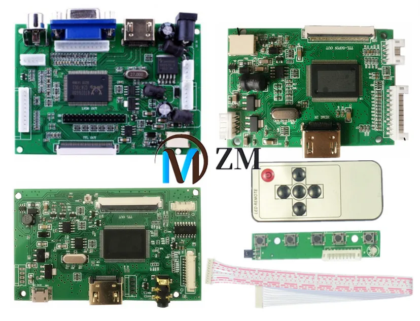Плата контроллера LCD TTL LVDS HDMI VGA 2AV 50 PIN для AT070TN90 92 94 20000938 00 Автоматическая плата