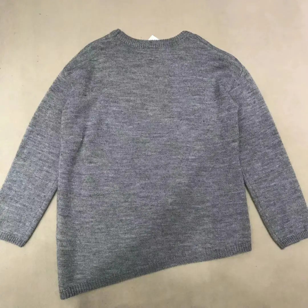Осень и зима О-образный вырез негабаритный женский шерстяной свитер