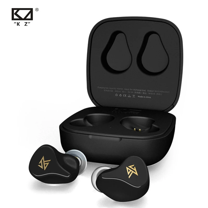 Наушники KZ Z1 TWS настоящие беспроводные мини наушники Bluetooth 5 0 водонепроницаемые