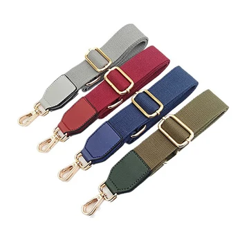 

New Women Cotton Tape 125cm Long Shoulder Bag Strap Replacement Solid Wide Handbag Messenger Bag Belt Adjustable Bag Accessories