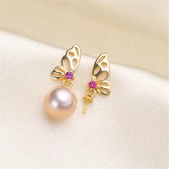 

Stud Earring Accessories Carven 925 Sterling Silver Ear Wires Earrings Hook for DIY Jewelry Earrings Making Supplies Accessor