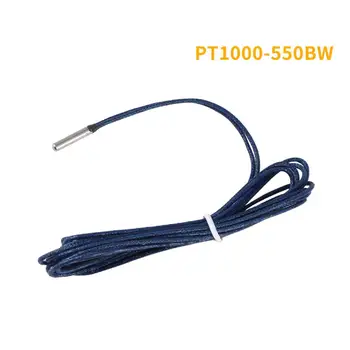 

1m PT1000-550BW Thermistor Cable Platinum Resistor Max Temperature 550Degree For 3D Printer Parts