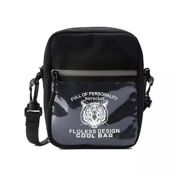 

WEI GUAN SHUN Light Canvas Men's Shoulder Bag For 7.9' Ipad Casual Crossbody Bag Hip hop Messenger Bag Pack sling bag for men